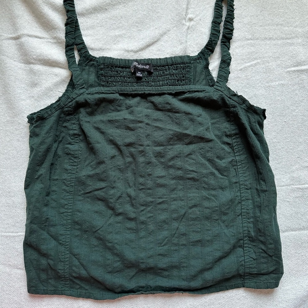 Madewell Textured Cotton Tank Top - Size XS - Picture 1 of 6